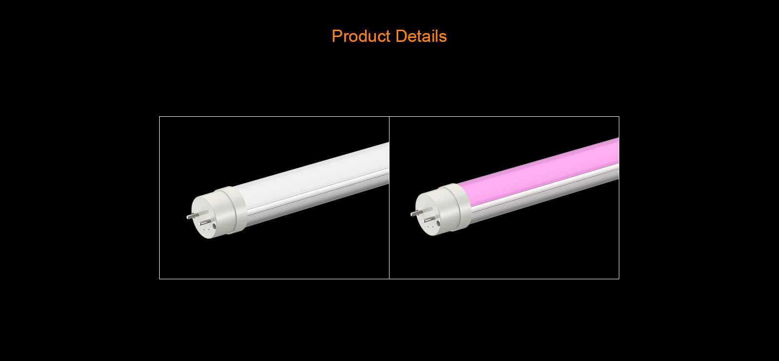 Outdoor Lighting-Pink led T8 tube for fresh food