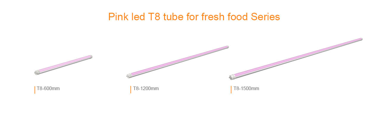 Specification -Pink led T8 tube for fresh food