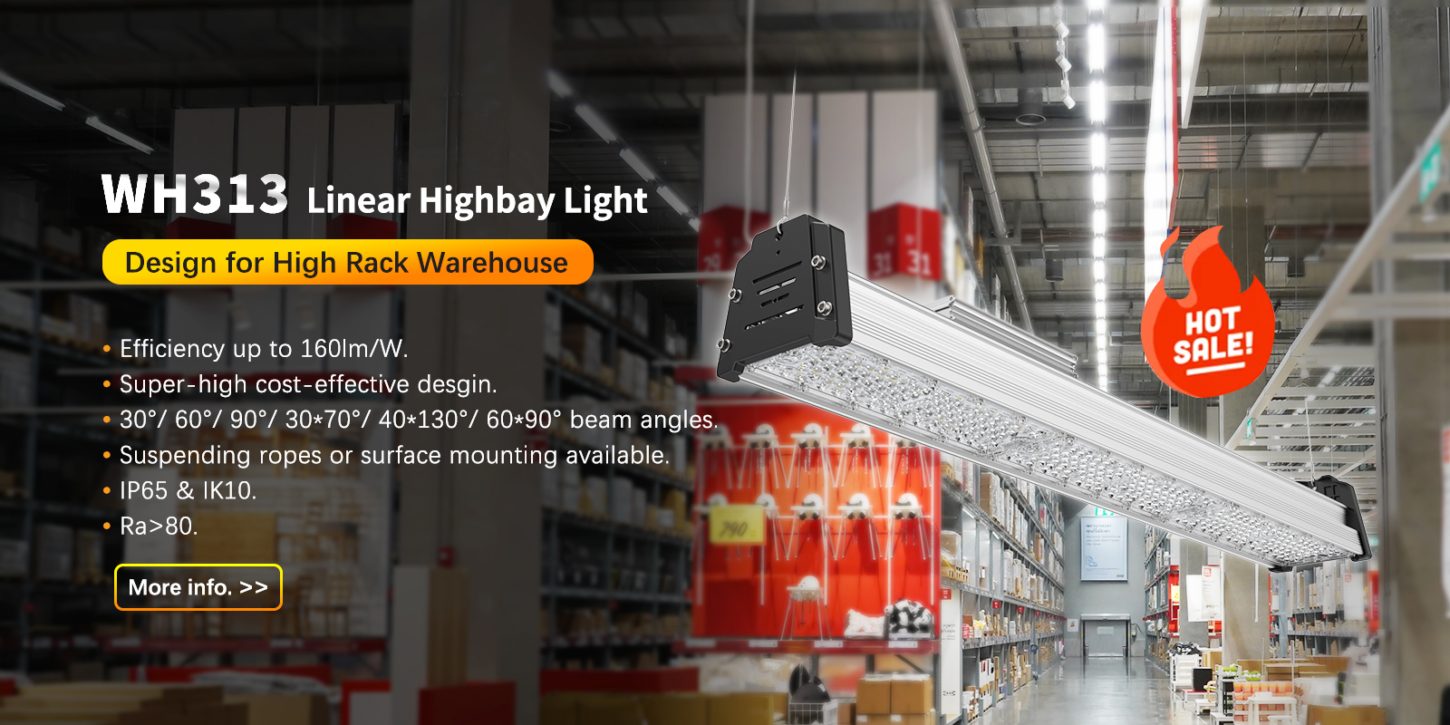 Wh313 Linear Highbay Light