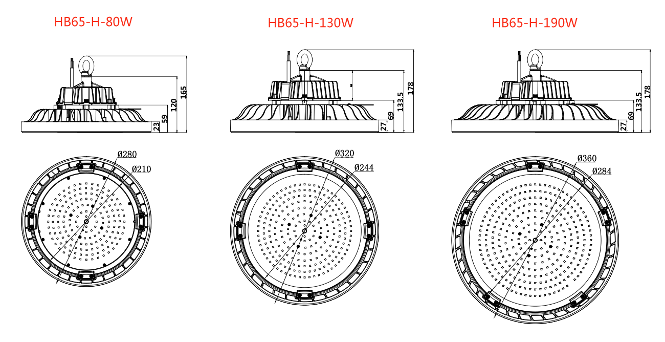 HB65 LED Hi-temp HighBay