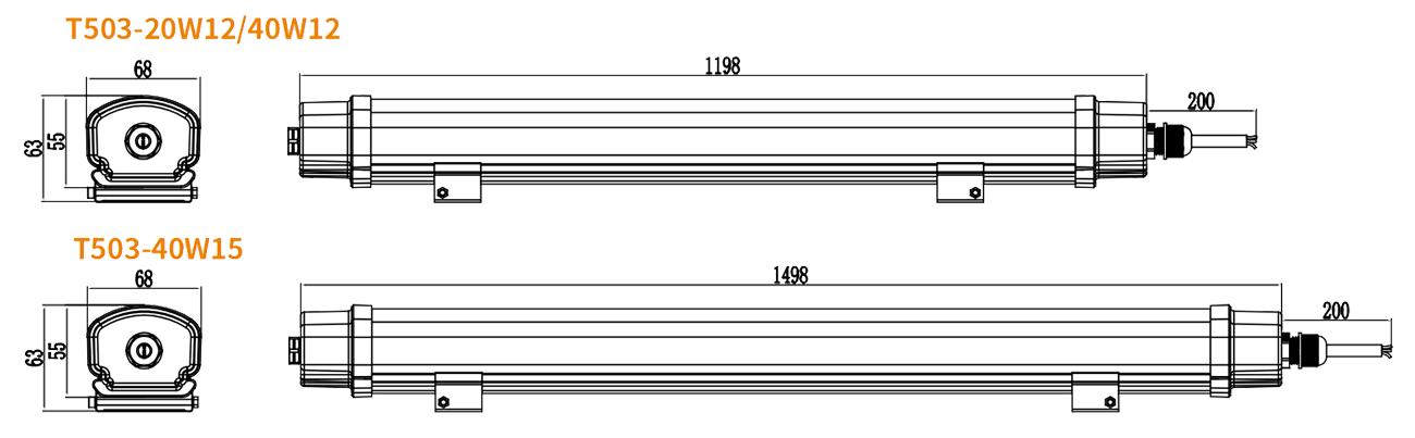 T503 Tri-proof Light