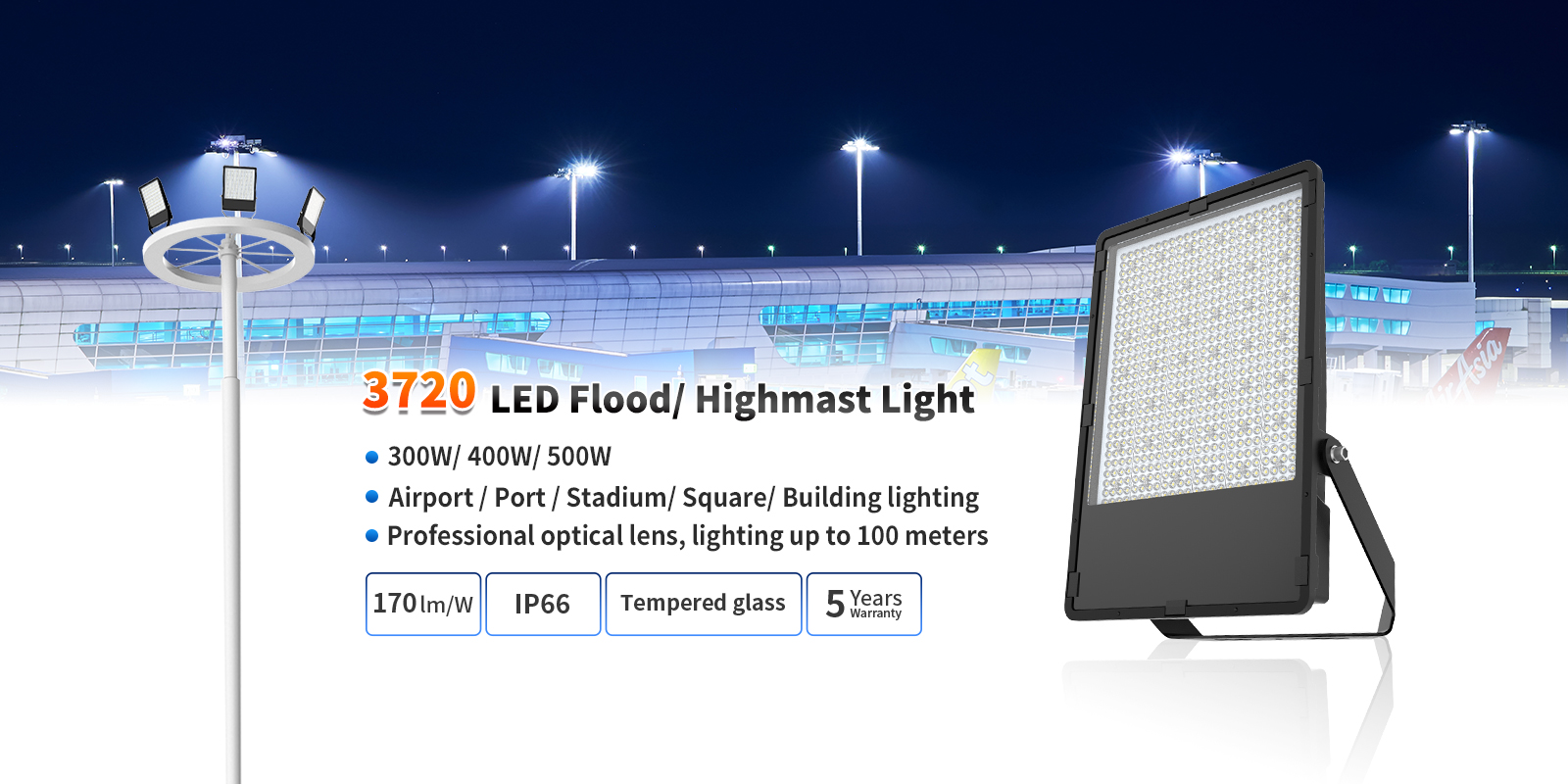 3720 LED Flood Light/ Highmast Light