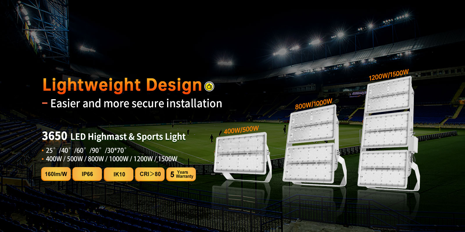 3650 LED Highmast Light & Sports Light